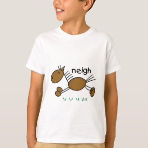 Strichmännchen-Pferdet-shirts und -geschenke T-Shirt