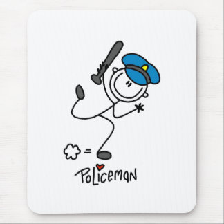 Strichmännchen-Polizei-Offizier Mousepad