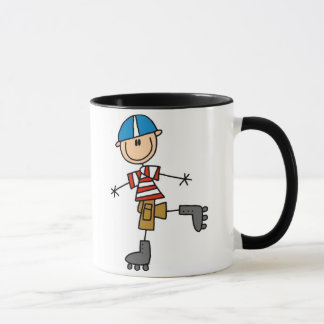 Strichmännchen-Rollen-Skaten Tasse