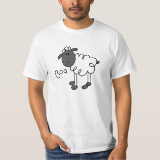 Strichmännchen-Schaf-T - Shirts und Geschenke