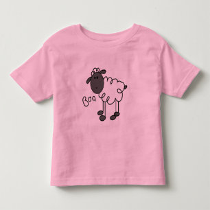 Strichmännchen-Schaf-T-Shirts und Geschenke Kleinkind T-shirt