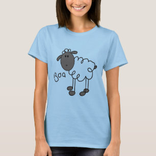 Strichmännchen-Schaf-T-Shirts und Geschenke T-Shirt