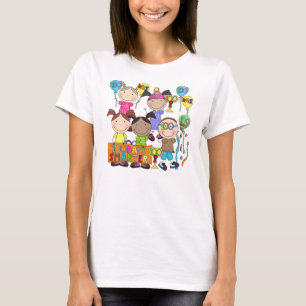 Strichmännchen scherzt 100 Tage intelligenter T-Shirt