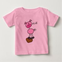Strichmännchen-Schwein-T-Shirts und Geschenke