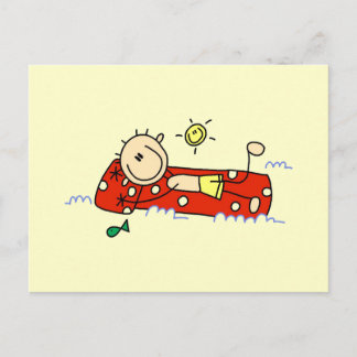 Strichmännchen Schwimmhemden und Geschenke Postkarte
