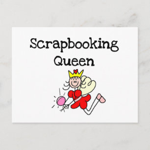 Strichmännchen Scrapbook Queen Tshirts und Geschen Postkarte