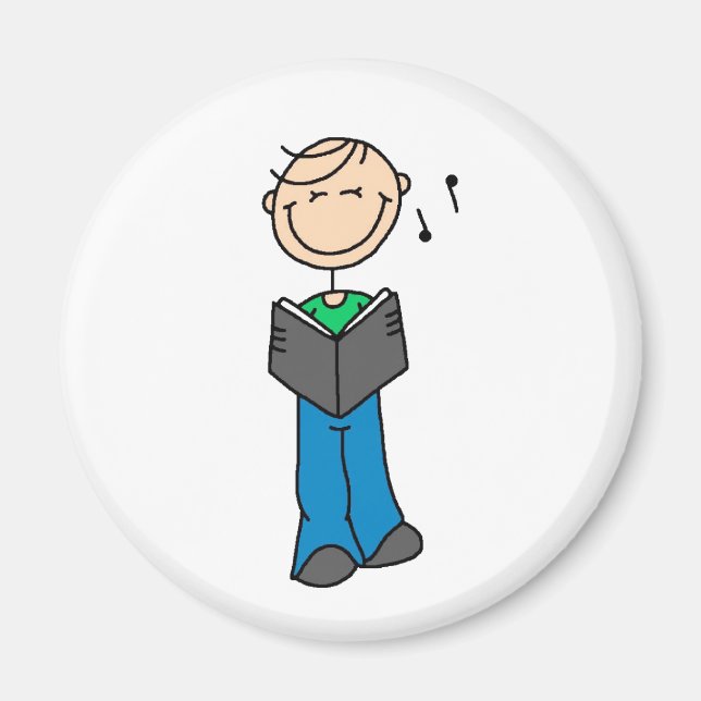 Strichmännchen Sing Magnet (Vorne)