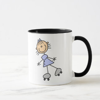 Strichmännchen-Skaten-Tasse Tasse