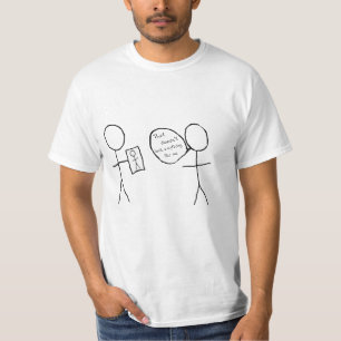 Strichmännchen-Spaß T-Shirt