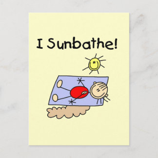 Strichmännchen Sunbather Tshirts und Geschenke Postkarte