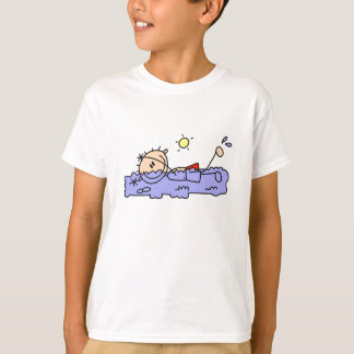 Strichmännchen-Swim und Spritzen T-Shirt