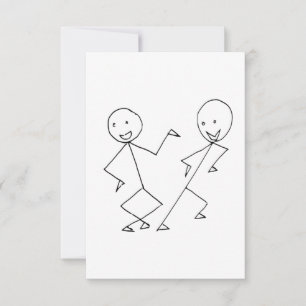 Strichmännchen tanzen