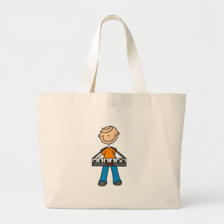 Strichmännchen-Tastatur-Tasche Jumbo Stoffbeutel