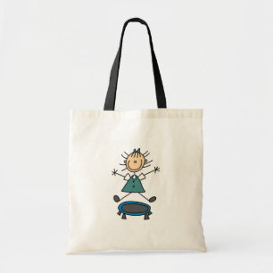 Strichmännchen-Trampoline-Tasche Tragetasche