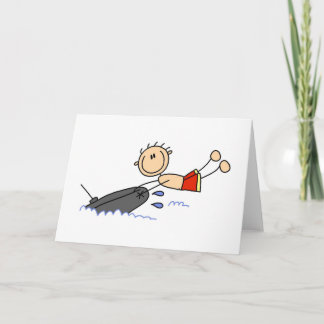 Strichmännchen Tubing Cards Karte