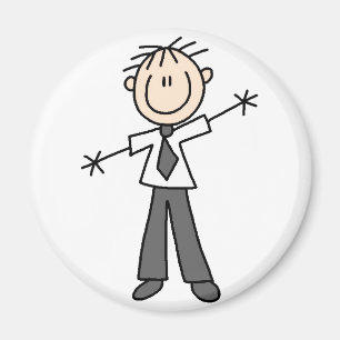 Strichmännchen-Vater-Magnet Magnet