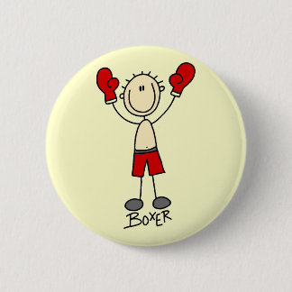 Strichmännchen-Verpacken-T - Shirts und Geschenke Button