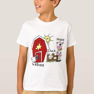 Strichmännchen-Vieh-T-Shirts und Geschenke T-Shirt