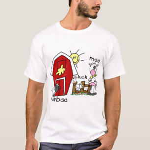 Strichmännchen-Vieh-T-Shirts und Geschenke T-Shirt