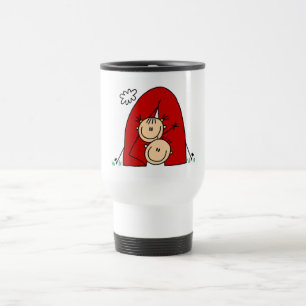 Strichmännchen Zelt-T-Shirts und Geschenke Reisebecher