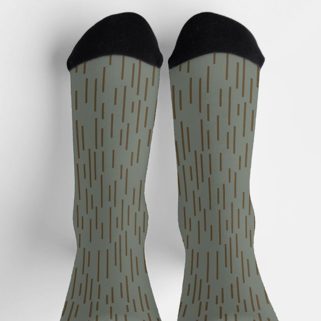 Strichtarn-Regentropfen-Tarnung Regenmuster Camo Socken (Oben)