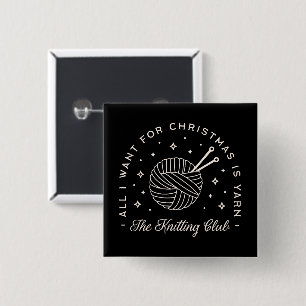 Strick-Cluburlaub lustige Stricklehrer Button