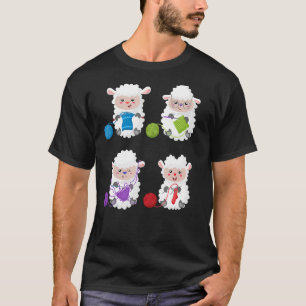 Strick Crochet Knitter Geschenk Crocheting Sheep K T-Shirt