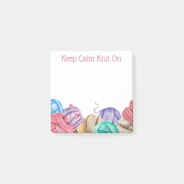 Strick Crochet Yarn - Nachhinweise Post-it Klebezettel (Vorderseite)