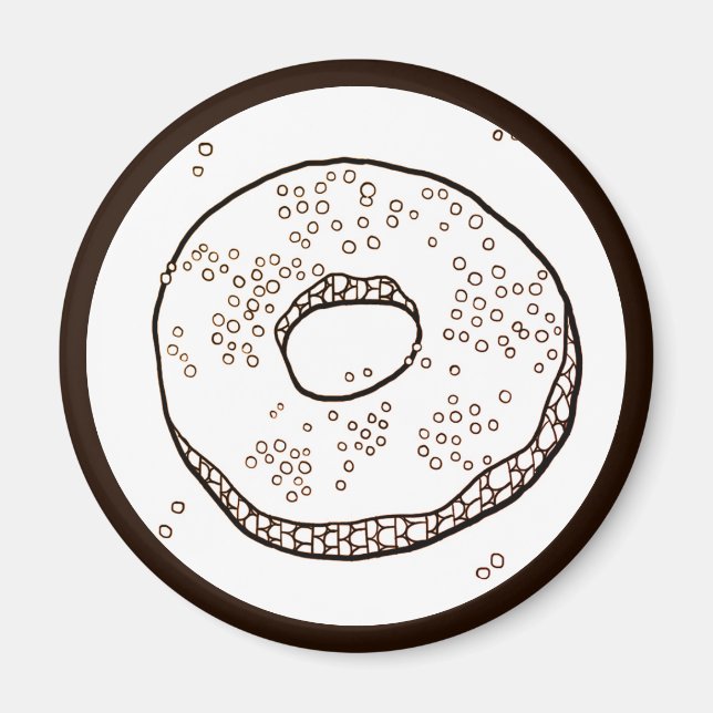 STRICK DONUT Round Magnet (Vorne)