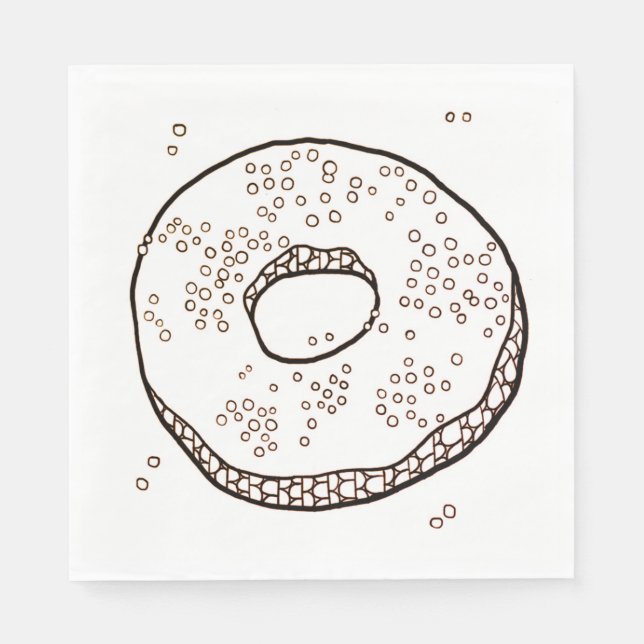 STRICK DONUT Standard Luncheon Paper Napkins Serviette (Vorderseite)