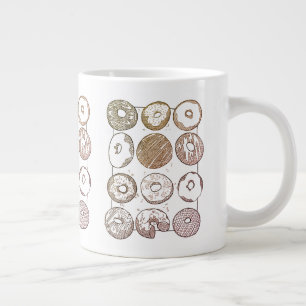 STRICK DOZEN DONUTS Big White Tasse