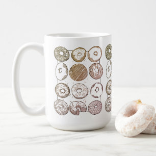 STRICK DOZEN DONUTS Tall White Tasse