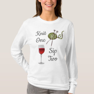 Strick ein… Sip zwei ist gute Idee sich zu T-Shirt