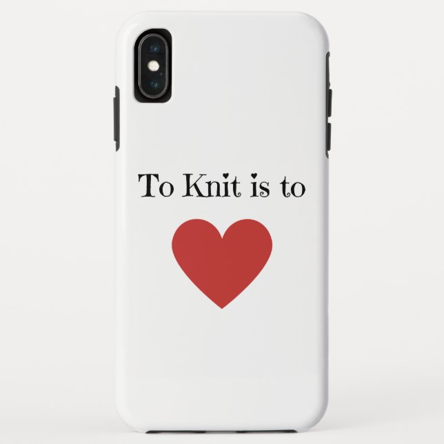 Strick heißt Liebe - Case-Mate iPhone Hülle (Rückseite)