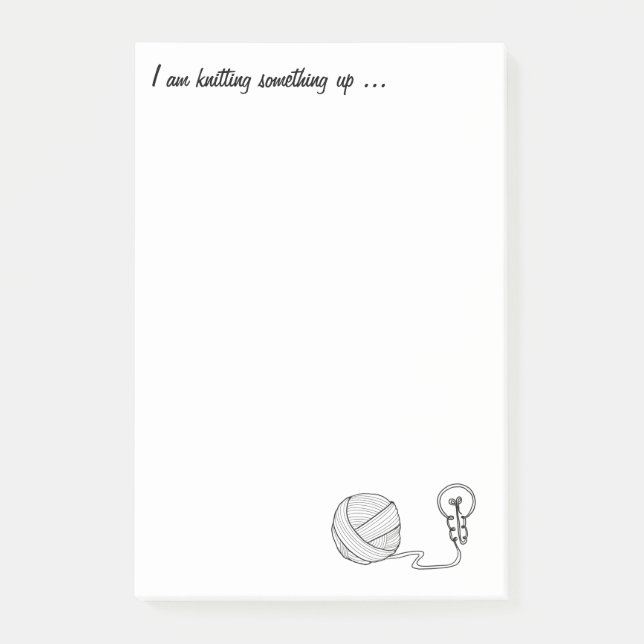 Strick Inspirationen Nachhinweise Post-it Klebezettel (Vorderseite)