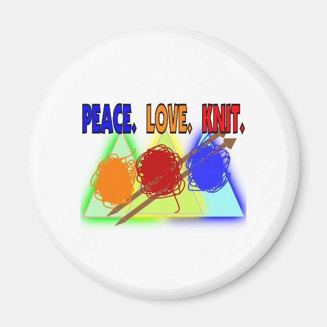 Strick Liebhaber Geschenke Magnet (Vorne)