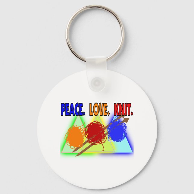 Strick Liebhaber Geschenke Schlüsselanhänger (Vorderseite)