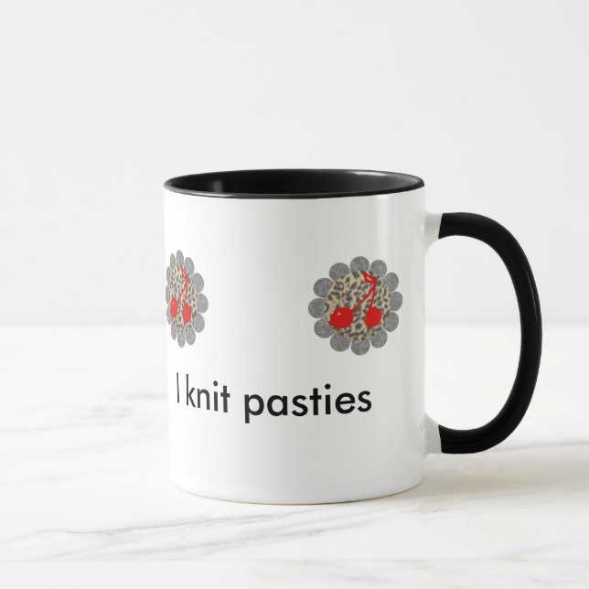 Strick-Mädchen Pastie Tauschen-Tasse 2008 Tasse (Rechts)