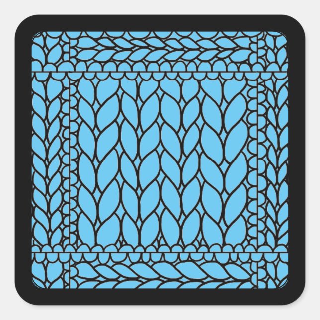 STRICK PURL BLUE Kleine Aufkleber am Platz II (Vorderseite)