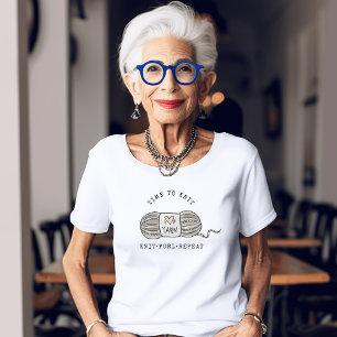 Strick Purl Repeat Knitter Tri-Blend Shirt