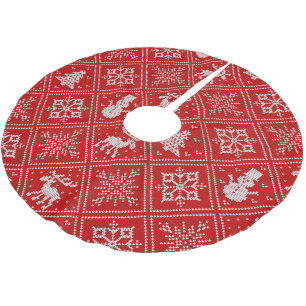 Strick schauen Weihnachtsbaumrock Polyester Weihnachtsbaumdecke