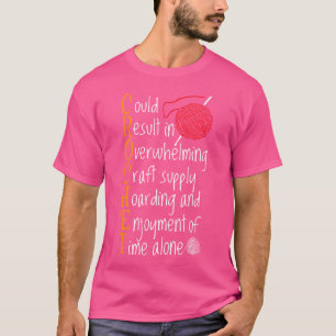 Strick-Sprüche Stricker Humor Geschenk Handarbeit T-Shirt