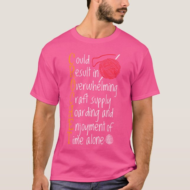 Strick-Sprüche Stricker Humor Geschenk Handarbeit  T-Shirt (Vorderseite)