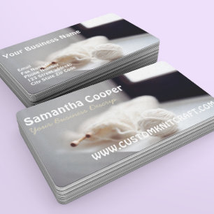 Strick-/Strickgarne Fotografie Visitenkarte