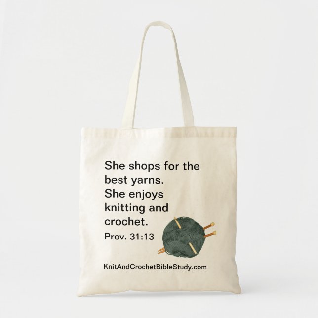 Strick-und Häkelarbeit-Taschen-Tasche Tragetasche (Vorne)