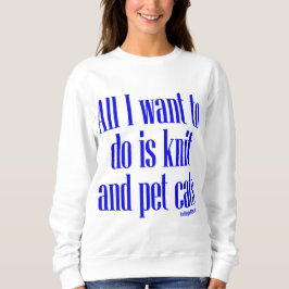 Strick-und Haustier-Katzen Sweatshirt
