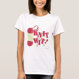 Strick Wit Funny Knitter Hobby Cartoon Design T-Shirt