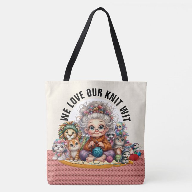 Strick Wit - Siehe Rückseite - Großer Totbeutel (Vorderseite)