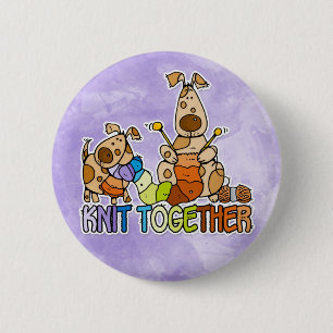 Strick zusammen button