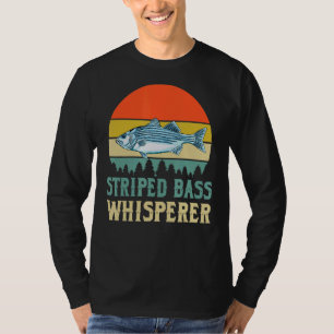 Strickbarsch Whisperer Apparel Angeln Salzwasser F T-Shirt
